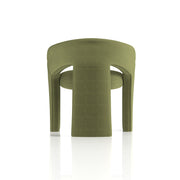Boho Accent Chair Forest Green - rear view