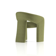 Boho Accent Chair Forest Green - seat detail