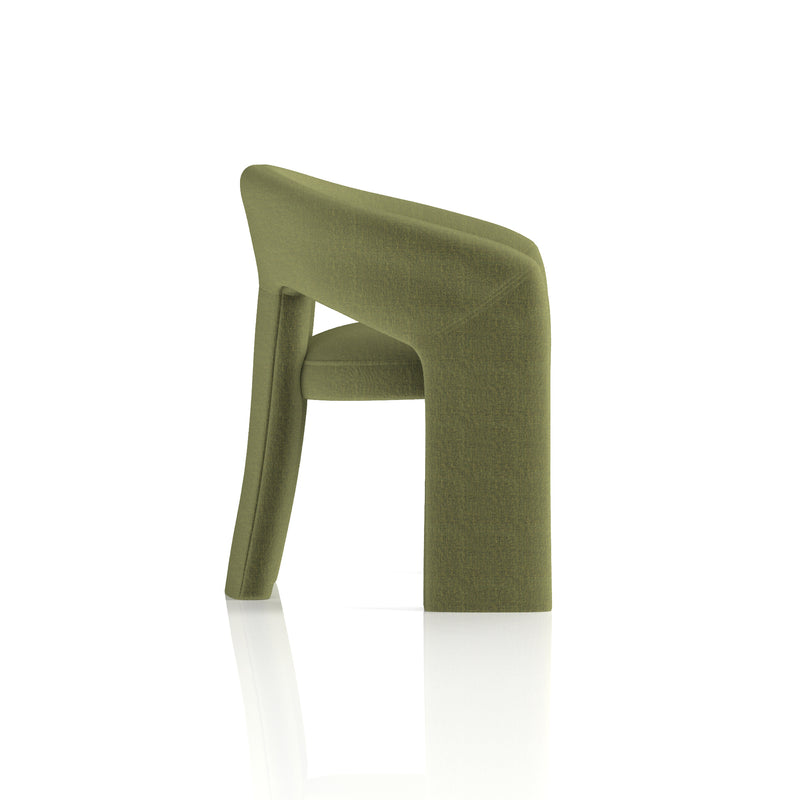 Boho Accent Chair Forest Green - room setting