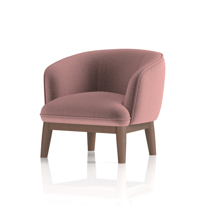 Lulu Accent Chair Old Rosa - three-quarter view