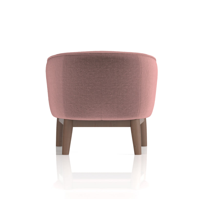 Lulu Accent Chair Old Rosa - rear view