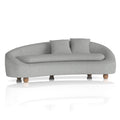 Mimi 3 Seater Curved Sofa - Boucle Fabric