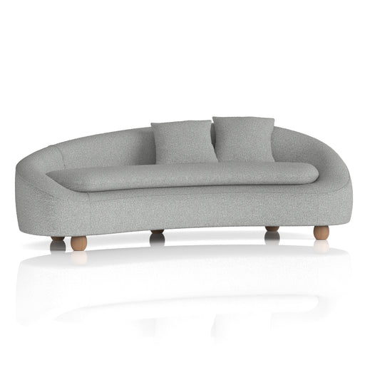 Mimi 3 Seater Curved Sofa Boucle - front view