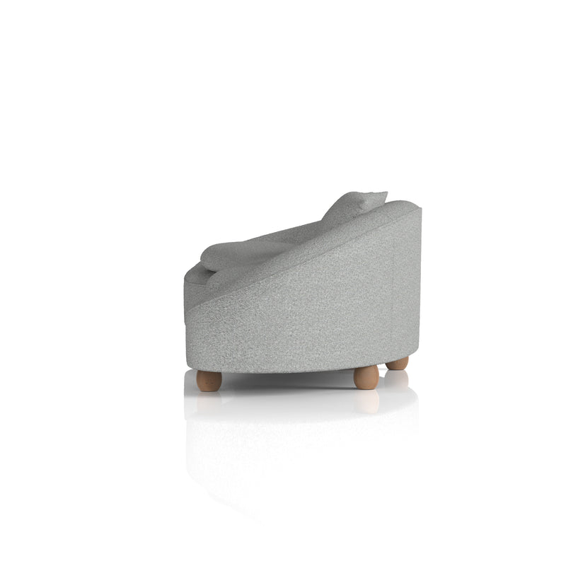 Mimi 3 Seater Curved Sofa Boucle - lifestyle setting