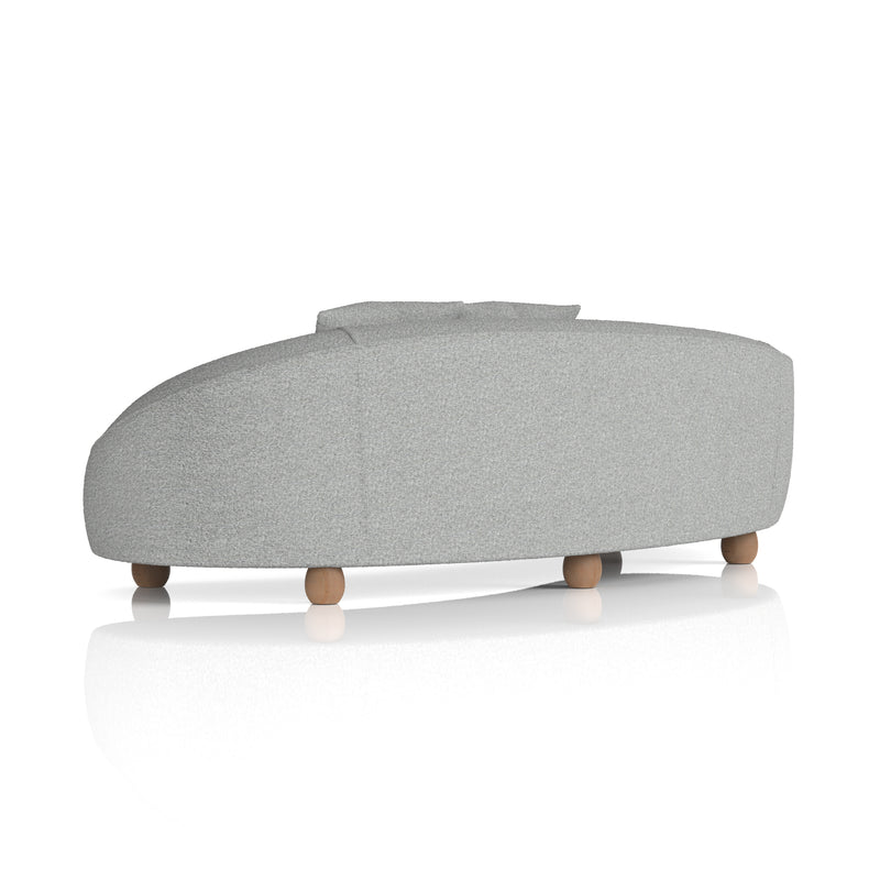 Mimi 3 Seater Curved Sofa Boucle - fabric close-up