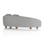 Mimi 3 Seater Curved Sofa Boucle - curve detail