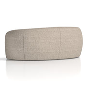 Phoebe Curved Sofa Cream Boucle - fabric close-up