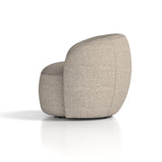 Phoebe Swivel Accent Chair Cream Boucle - lifestyle setting