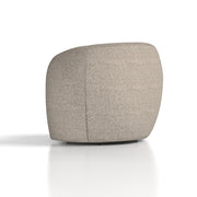 Phoebe Swivel Accent Chair Cream Boucle - fabric close-up