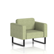 Brixworth Armchair - Rivet - Burnish fabric, Black legs - Homesplex