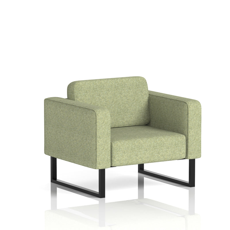 Brixworth Armchair - Rivet - Burnish fabric, Black legs - Homesplex