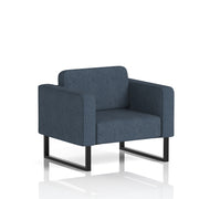 Brixworth Armchair - Rivet - Crucible fabric, Black legs - Homesplex