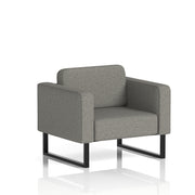 Brixworth Armchair - X2 - Number fabric, Black legs - Homesplex