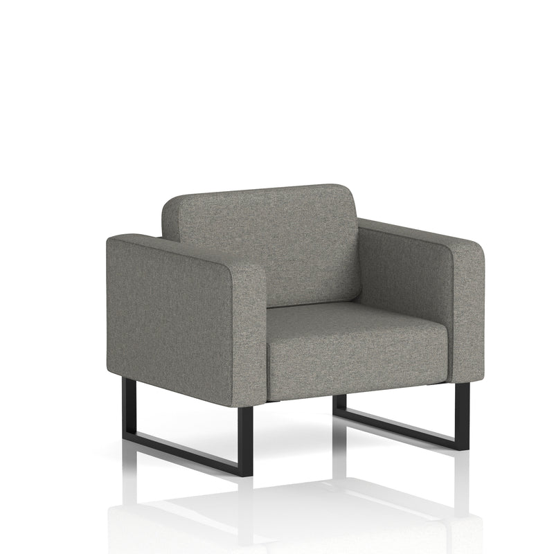 Brixworth Armchair - X2 - Number fabric, Black legs - Homesplex