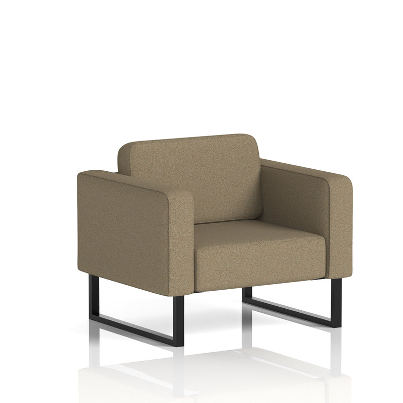 Brixworth Armchair - Main Line Flax - Bank fabric, Black legs - Homesplex