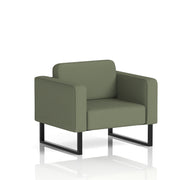 Brixworth Armchair - Main Line Flax - Monument fabric, Black legs - Homesplex