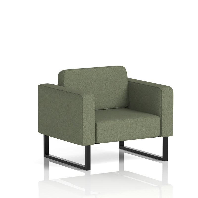 Brixworth Armchair - Main Line Flax - Monument fabric, Black legs - Homesplex