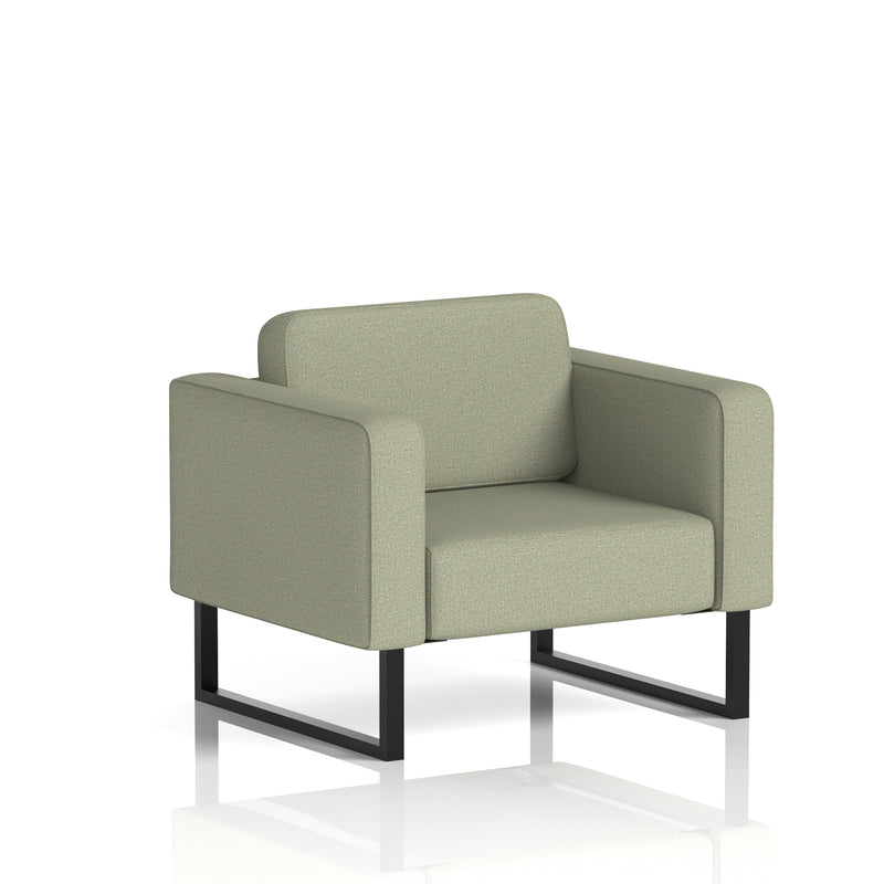 Brixworth Armchair - Main Line Flax - Newbury fabric, Black legs - Homesplex