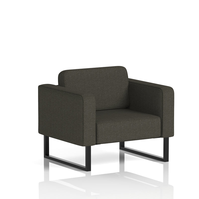 Brixworth Armchair - Main Line Flax - Temple fabric, Black legs - Homesplex