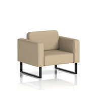 Brixworth Armchair - Main Line Flax - Upminster fabric, Black legs - Homesplex