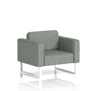 Brixworth Armchair - Rivet - Prime fabric, White legs - Homesplex