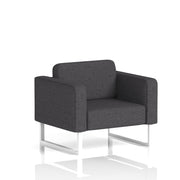 Brixworth Armchair - X2 - Arithmetic fabric, White legs - Homesplex