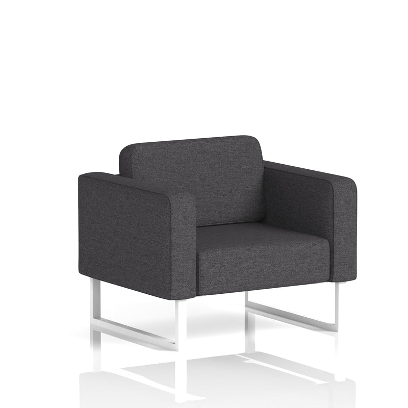 Brixworth Armchair - X2 - Arithmetic fabric, White legs - Homesplex