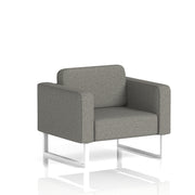 Brixworth Armchair - X2 - Number fabric, White legs - Homesplex