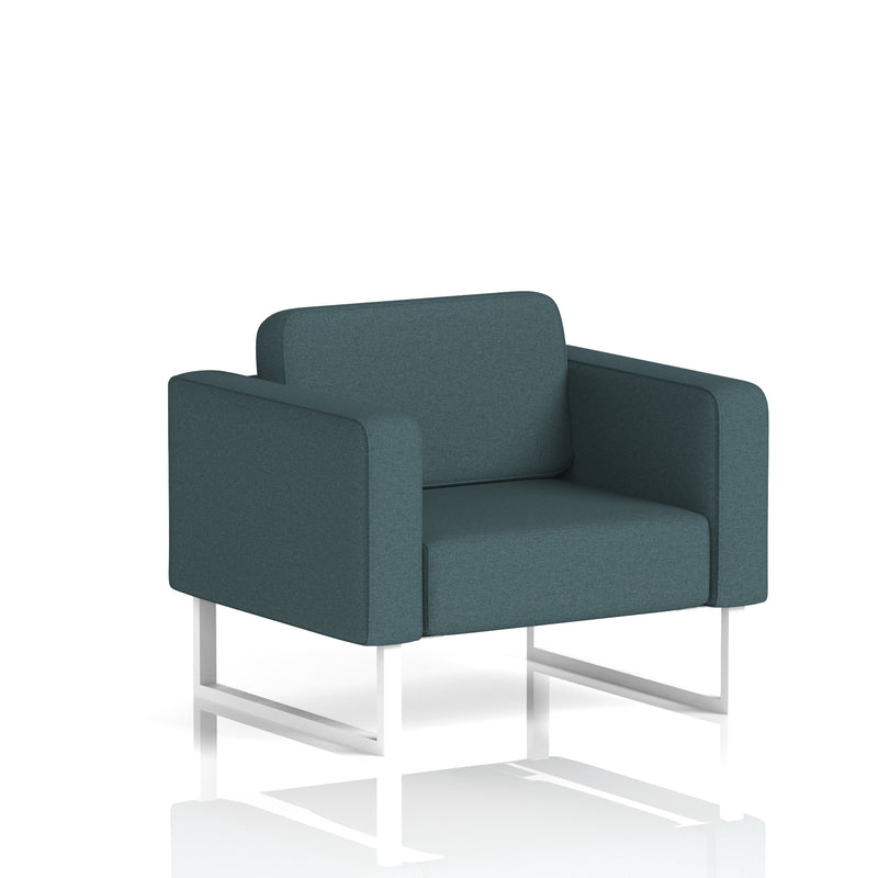 Brixworth Armchair - X2 - Polygon fabric, White legs - Homesplex