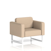 Brixworth Armchair - Synergy - Affix fabric, White legs - Homesplex