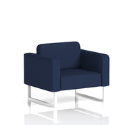 Brixworth Armchair - Synergy - Alike fabric, White legs - Homesplex