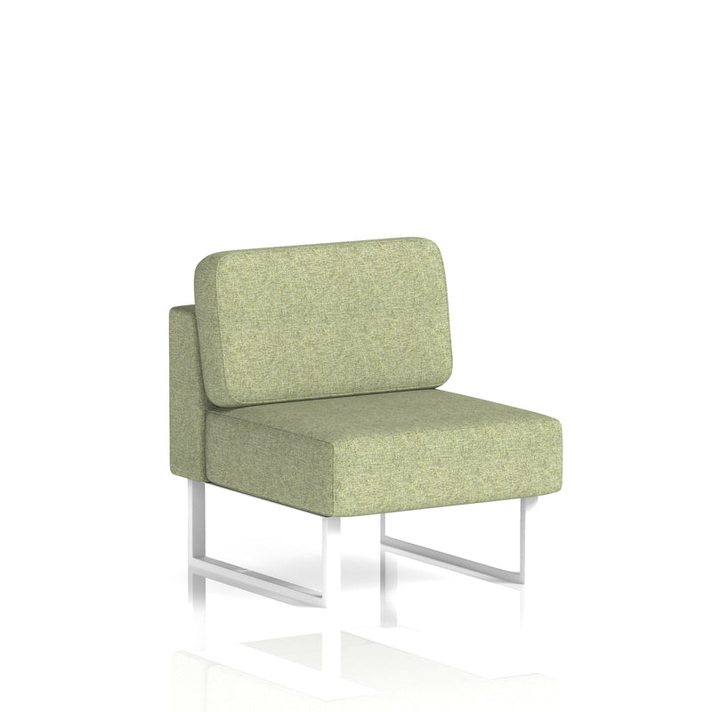 Brixworth Modular Seating Central Unit - Rivet - Burnish White Legs - Homesplex