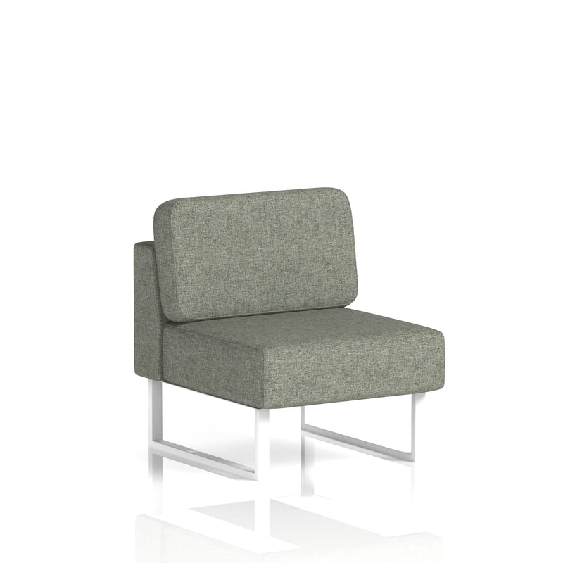 Brixworth Modular Seating Central Unit - Rivet - Vitreous White Legs - Homesplex
