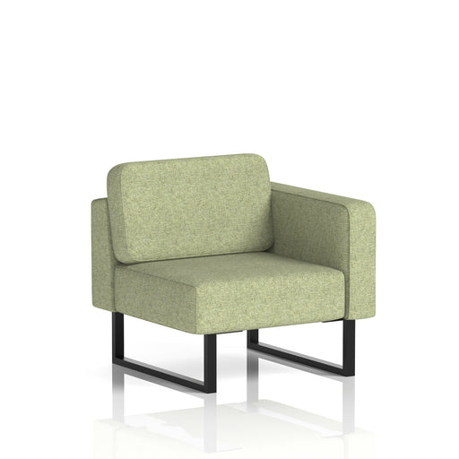 Brixworth Modular Seating Left Unit - Rivet - Burnish Black Legs - Homesplex