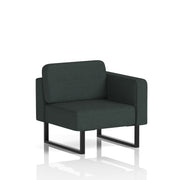 Brixworth Modular Seating Left Unit - Rivet - Charcoal Black Legs - Homesplex