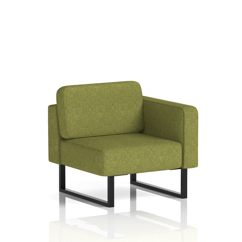 Brixworth Modular Seating Left Unit - Rivet - Olive Black Legs - Homesplex