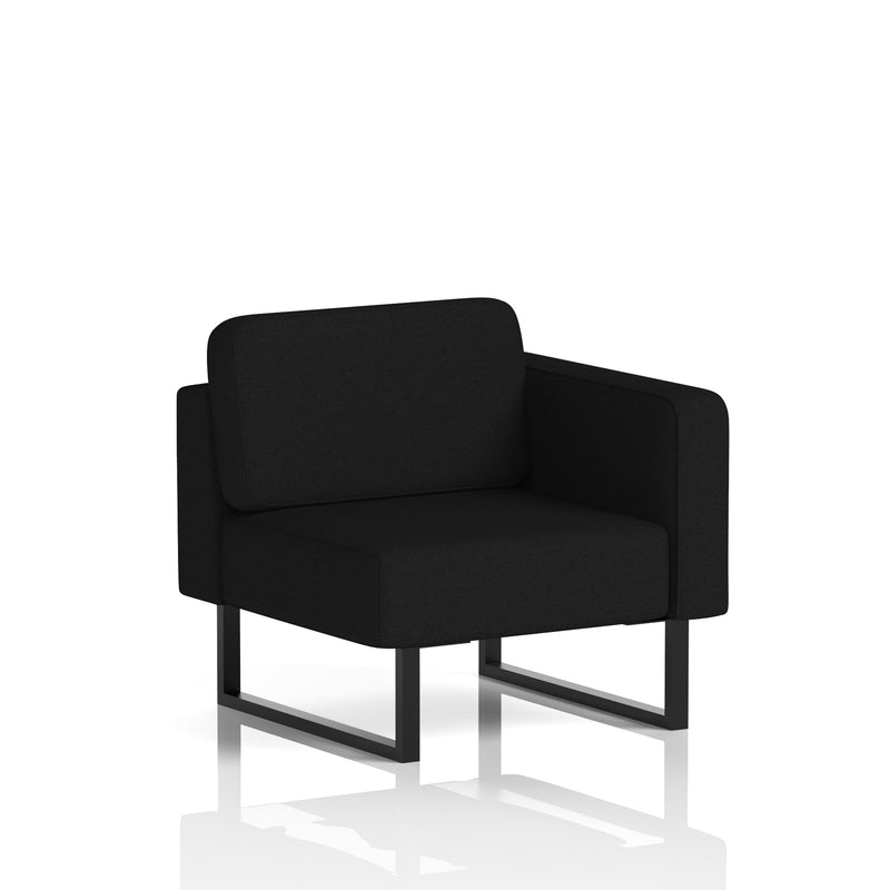 Brixworth Modular Seating Left Unit - X2 - Diameter Black Legs - Homesplex