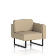 Brixworth Modular Seating Left Unit - Main Line Flax - Upminster Black Legs - Homesplex