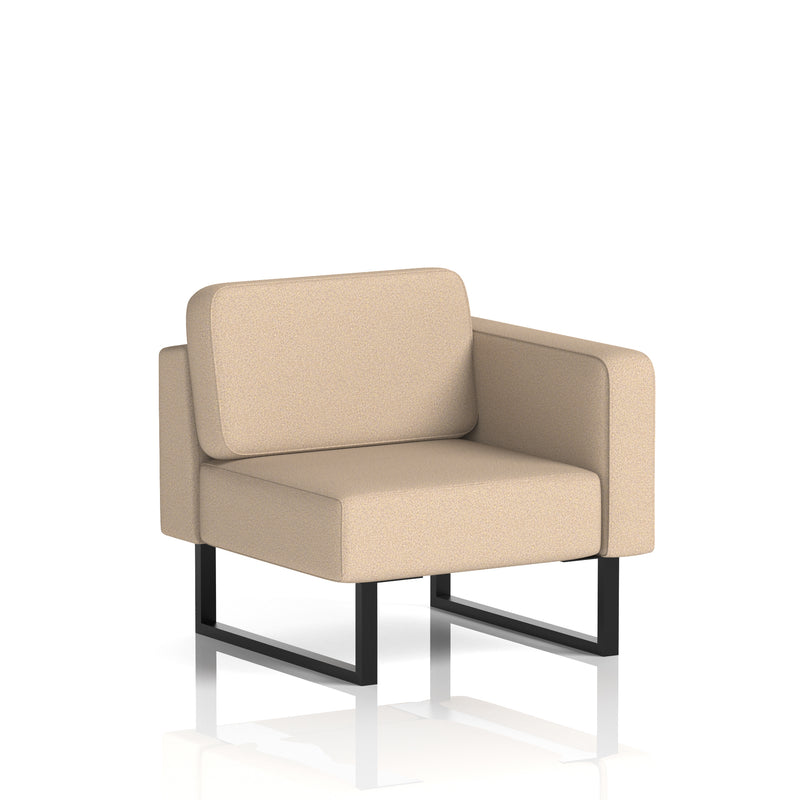 Brixworth Modular Seating Left Unit - Synergy - Affix Black Legs - Homesplex
