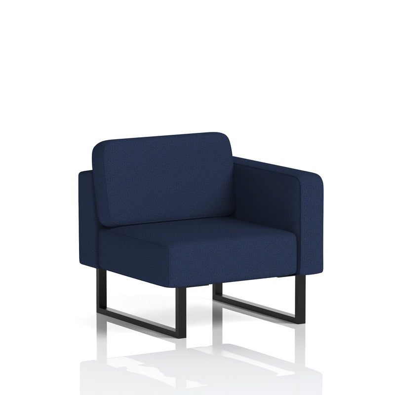 Brixworth Modular Seating Left Unit - Synergy - Alike Black Legs - Homesplex