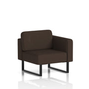 Brixworth Modular Seating Left Unit - Synergy - Wed Black Legs - Homesplex