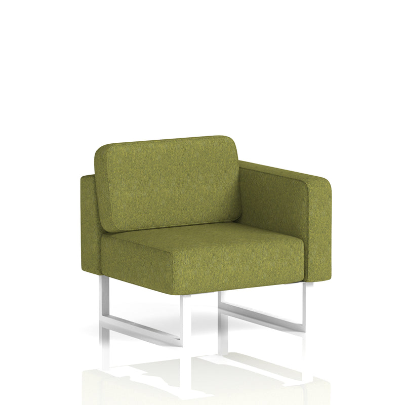 Brixworth Modular Seating Left Unit - Rivet - Olive White Legs - Homesplex