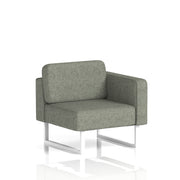 Brixworth Modular Seating Left Unit - Rivet - Vitreous White Legs - Homesplex