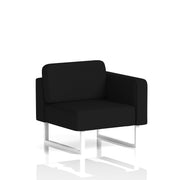 Brixworth Modular Seating Left Unit - X2 - Diameter White Legs - Homesplex