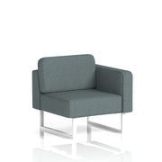Brixworth Modular Seating Left Unit - Main Line Flax - Westminster White Legs - Homesplex