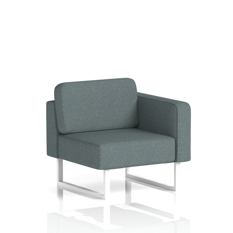 Brixworth Modular Seating Left Unit - Main Line Flax - Westminster White Legs - Homesplex
