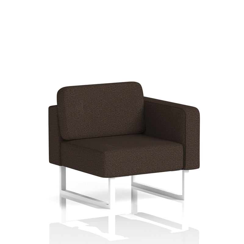 Brixworth Modular Seating Left Unit - Synergy - Wed White Legs - Homesplex