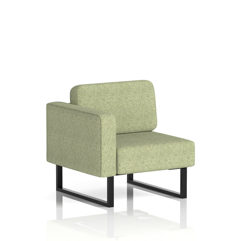 Brixworth Modular Seating Right Unit - Rivet - Burnish Black Legs - Homesplex
