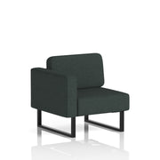 Brixworth Modular Seating Right Unit - Rivet - Charcoal Black Legs - Homesplex