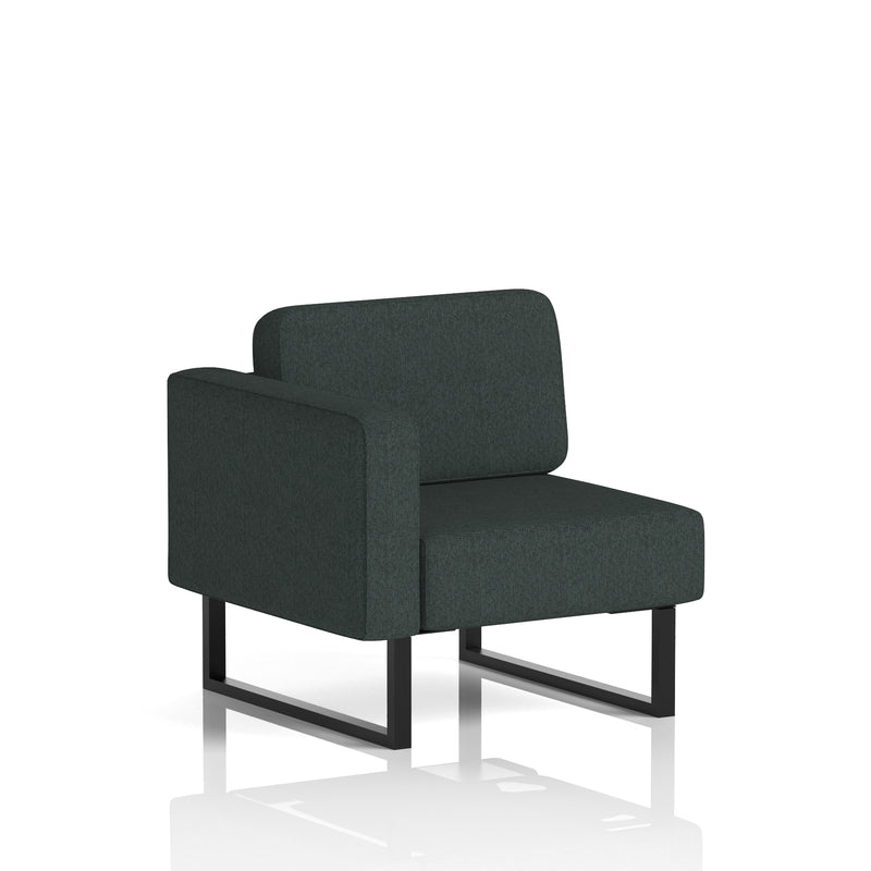 Brixworth Modular Seating Right Unit - Rivet - Charcoal Black Legs - Homesplex